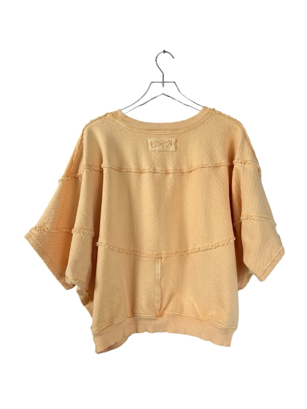 Free People We The Free Dweller Pullover Oversized Short Sleeve Sweatshirt M - Picture 2 of 4